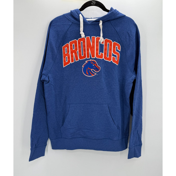 Boise State Broncos Hoodie Sweatshirt Blue Orange Size Medium Captivating - Picture 1 of 5